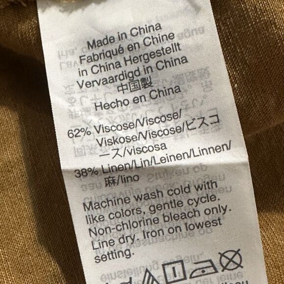 Madewell Linen Blend Top Size XL Wardrobe Staple Capsule Collection Workwear - Picture 3 of 6